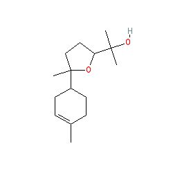 Strukturformel von Alpha-Bisabololoxid B