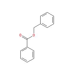 Strukturformel von Benzylbenzoat