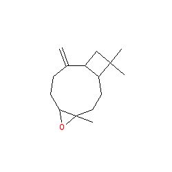 Strukturformel von Caryophyllenoxid