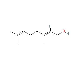 Strukturformel von Geraniol