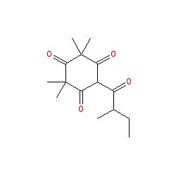 Strukturformel von Isoleptospermon