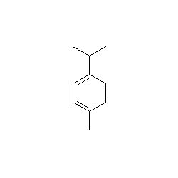 Strukturformel von p-Cymen